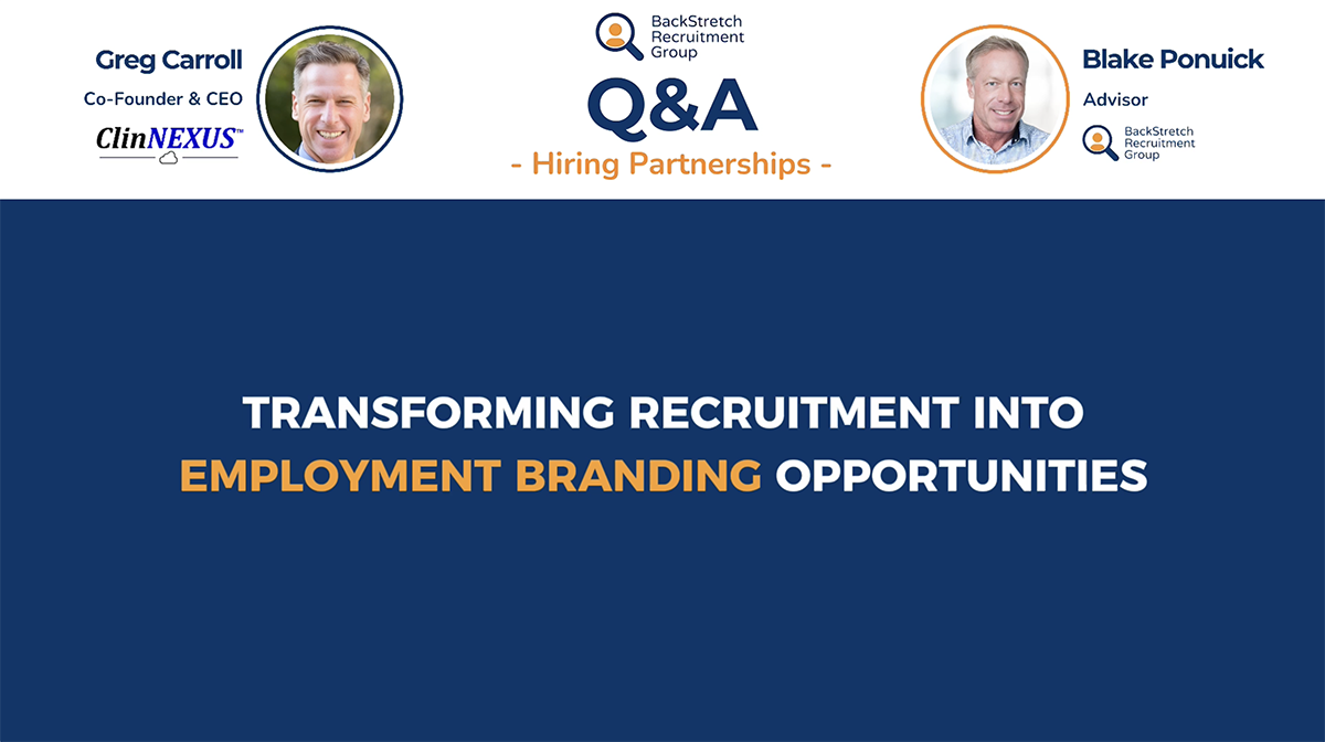 Transforming recruitment into employment branding opportunities